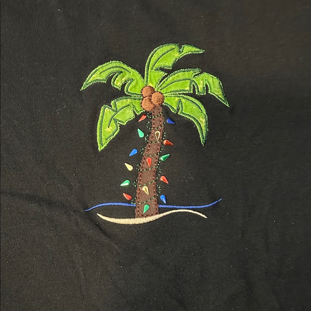 Christmas Palm Tree Long Sleeve Shirt